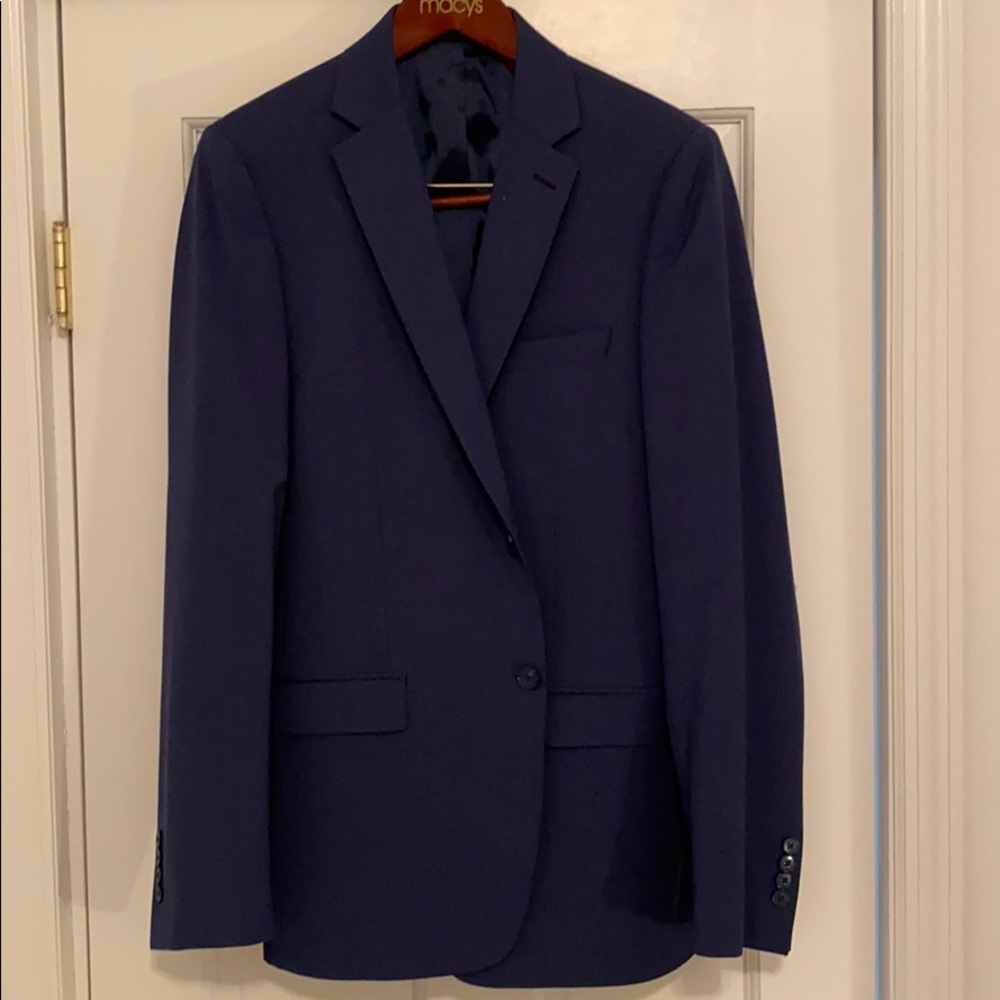Calvin Klein Blue 42L Suit Jacket
